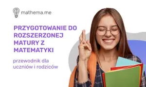 Uśmiechnięta uczennica z zeszytami trzyma kciuki na szczęście. Przygotowanie do rozszerzonej matury z matematyki to klucz do sukcesu.