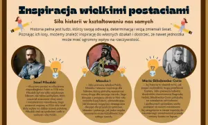 Jak uczyć się historii? Inspiracja wielkimi postaciami: Piłsudskim, Mieszkiem I i Skłodowską-Curie. Ich losy pokazują siłę determinacji i wpływu na rzeczywistość.
